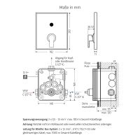 Vorschau: WimTec PROOF S4 HyPlus manuelle Duscharmatur 12V Netzbetrieb, weiß