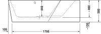 Vorschau: Duravit Paiova 5 Eck-Badewanne 190x140cm, Ecke rechts, weiß