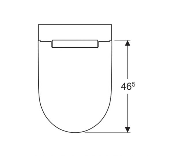 Geberit ONE Set Wand-WC mit WC-Sitz Tiefspüler, TurboFlush, weiß