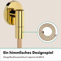 Vorschau: hansgrohe FixFit Fine S Wandanschluss mit Rückflussverhinderer, polished gold optic