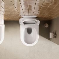 Vorschau: Duravit Balcoon Wand-WC 37x54cm, spülrandlos, DuraShield, weiß