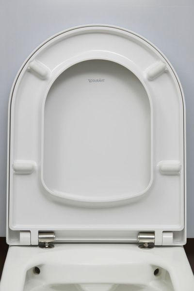 Duravit ME by Starck Wand-WC rimless Set mit SoftClose WC-Sitz, weiß