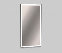 Vorschau: Alape Spiegel SP.FR500.S1 50x100cm, 4-seitiges indirektes LED-Licht, schwarz matt