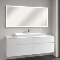 Vorschau: Villeroy&Boch Subway 3.0 LED-Spiegel, 160x75cm, mit Sensordimmer, weiß matt