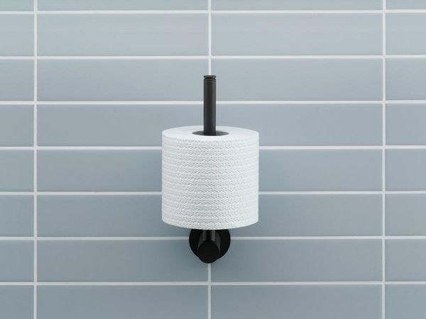 Duravit D-Code Ersatztoilettenpapierhalter schwarz matt 0099154600