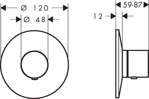 AXOR One Thermostat Unterputz