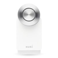 Nuki Smart Lock Pro White 4. Generation mit Matter, WLAN-Modul und Power Pack