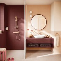 Vorschau: Grohe Precision Feel Duschthermostat mit ProGrip Rändelstruktur, warm sunset gebürstet 34790DL0