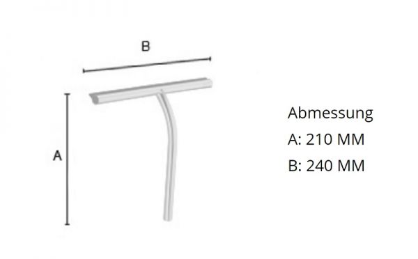 Smedbo Sideline Duschabzieher inkl. selbstklebenden Halter, chrom