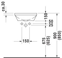 Vorschau: Duravit Architec Unterbauwaschtisch rund Ø40cm, ohne Überlauf, ohne Hahnloch, weiß