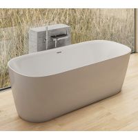 Laufen Meda freistehende Badewanne 180x80cm aus Marbond, weiß H2201120000001
