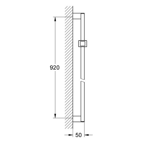 Grohe Euphoria Cube Brausestange 90cm, chrom