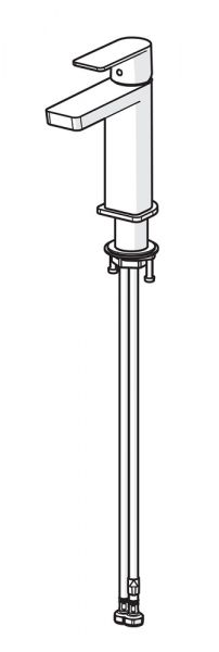 Hansa Hansastela Waschtisch-Einhand-Einlochbatterie, 106mm, chrom