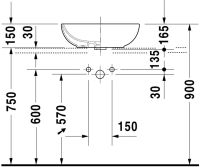 Vorschau: Duravit Aufsatzbecken 49,5x35cm weiss 0335500000