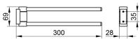 Vorschau: Keuco Plan Handtuchhalter 2-tlg., schwenkbar, 30cm
