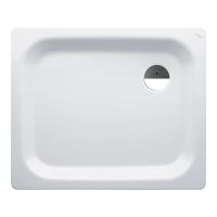 Laufen Platina Duschwanne 90x75cm flach 6,5cm, rechteckig, Stahl emailliert, weiß H2150130000401