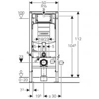 Vorschau: Geberit Duofix Montageelement für Wand-WC mit UP-Spülkasten Sigma UP320, BH 112cm