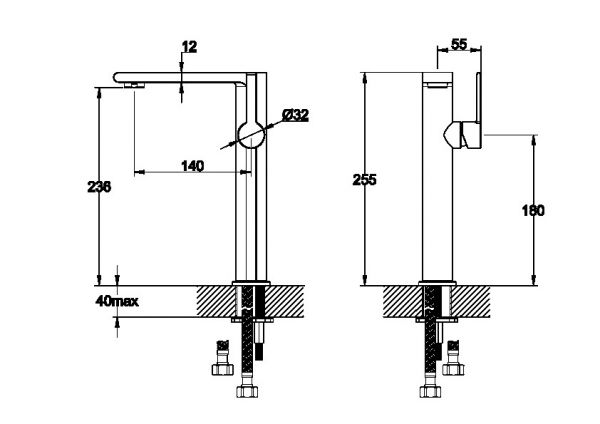 Avenarius Linie 230 Waschtisch-Einhebelmischbatterie