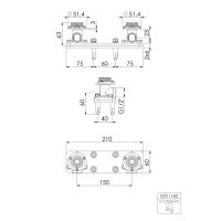 Vorschau: Steinberg Serie 100 Einbaukörper 1/2“ für freistehende Wannen-Armatur, chrom
