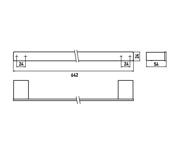 emco loft Badetuchhalter 60cm, bronze gebürstet