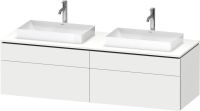 Vorschau: Duravit L-Cube Waschtischunterschrank wandhängend 162x55cm mit 4 Schubladen für Aufsatzbecken weiß ,att