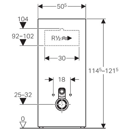 Geberit Monolith Sanitärmodul für Wand-WC, 114cm