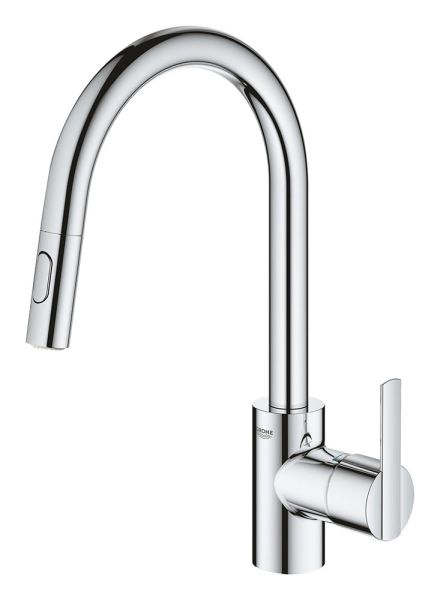Grohe Feel Einhand-Spültischbatterie mit herausziehbarer Dual-Spülbrause
