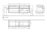 Vorschau: Villeroy&Boch Collaro Waschtischunterschrank 160cm für Aufsatzwaschtisch 4A331G rechts