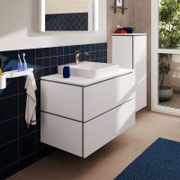 Vorschau: hansgrohe Xilesa E Waschtischunterschrank 98x55cm für Konsole mit 2 Schubkästen, grifflos