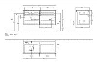 Vorschau: Villeroy&Boch Collaro Waschtischunterschrank 120cm für Aufsatzwaschtisch links