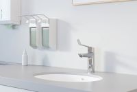 Vorschau: Grohe Eurosmart Einhand-Waschtischbatterie M-Size mit Verbrühschutz, langer Hebelgriff, chrom
