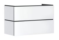 hansgrohe Xilesa E Unterschrank 98x47cm für Waschtisch, 2 Schubkästen, Grifffuge, weiß matt 54262700 