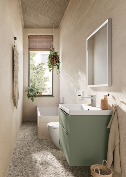 Villeroy&Boch Subway 3.0 LED-Spiegel, 80x75cm, mit Sensordimmer, weiß matt