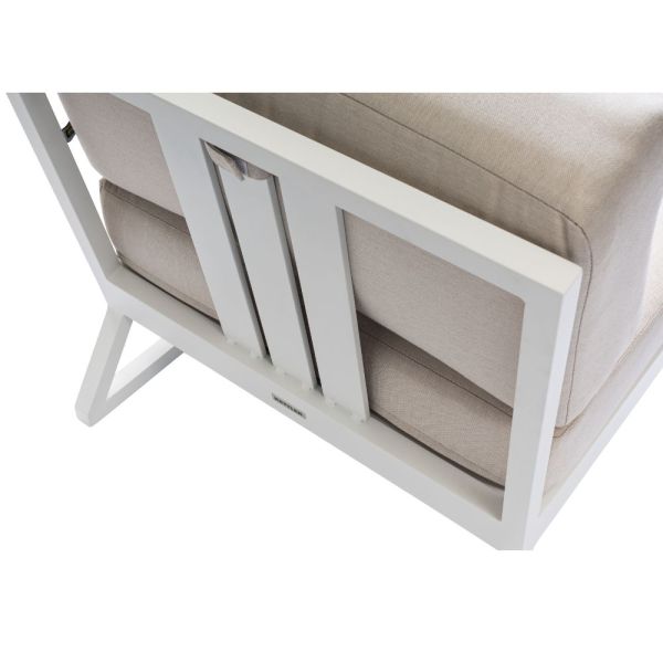 KETTLER OCEAN SKID PLATFORM Mittelteil Sunbrella®, weiß matt linen chalk 0105939-5220