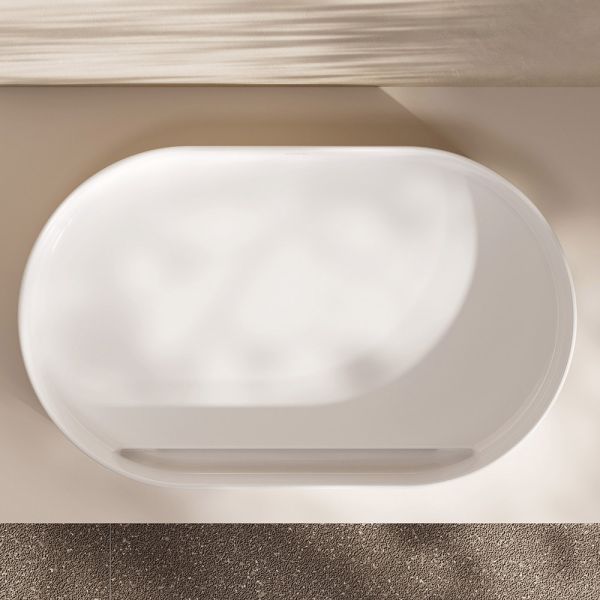 hansgrohe Xuniva Evo U Aufsatzwaschtisch oval 64x40cm mit Ablaufventil, SmartClean & HygieneEffect, weiß 63009450