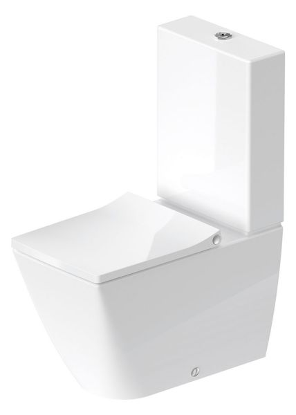 Duravit Viu Stand-WC für Kombination Tiefspüler ohne Spülrand, WonderGliss weiß 21910900001