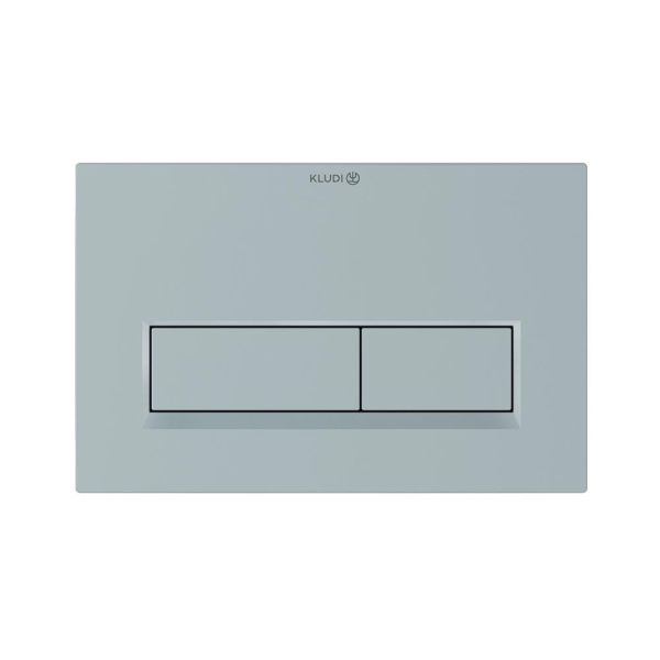 Kludi UNIFIX Betätigungsplatte eckig für 2-Mengen-Spülung, light blue matt 32PP01O4