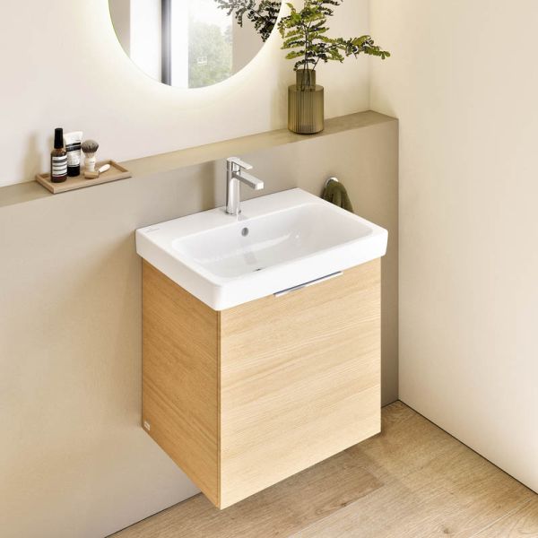 Villeroy&Boch Architectura Waschbecken 60x45cm, weiß 4A876001 mit Hahnloch und Überlauf
