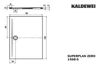 Vorschau: Kaldewei Superplan Zero bodenebene Duschfläche 90x130cm, mit Wannenträger extraflach, Mod.1568-5