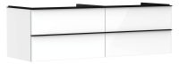 Vorschau: Hansgrohe Xelu Q Waschtischunterschrank 156cm für 2 Aufsatzwaschtische, 4 Schubkästen