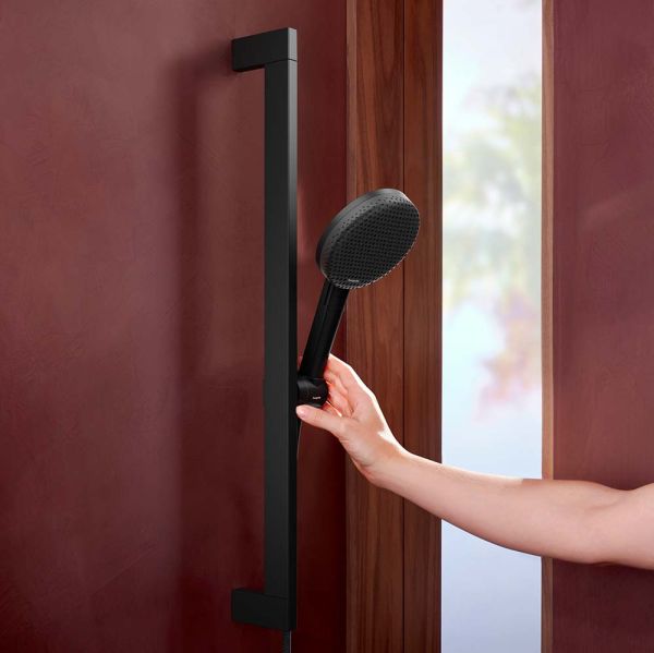 hansgrohe Raindance Alive Select S Duschset 125 Stange 65cm schwarz matt 24600670