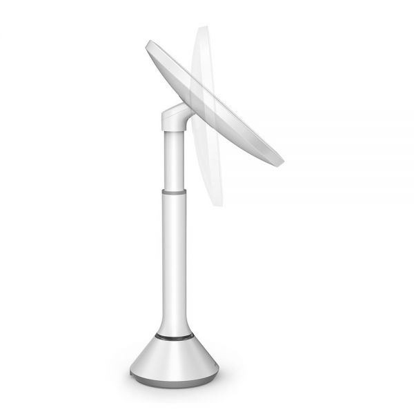 simplehuman Sensorspiegel Touch-Lichtregelung Ø20cm, wiederaufladbar, Doppellichteinstellung, weiß