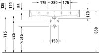 Vorschau: Duravit Vero Air Waschtisch rechteckig 100x47cm, ohne Überlauf, ohne Hahnloch, weiß 2350100079