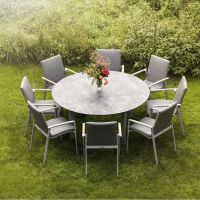 Vorschau: KETTLER DINING DIAMOND Stapelsessel Sunbrella®, silber/flanelle