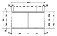 Vorschau: Duravit Tempano Fußgestell 160x75cm