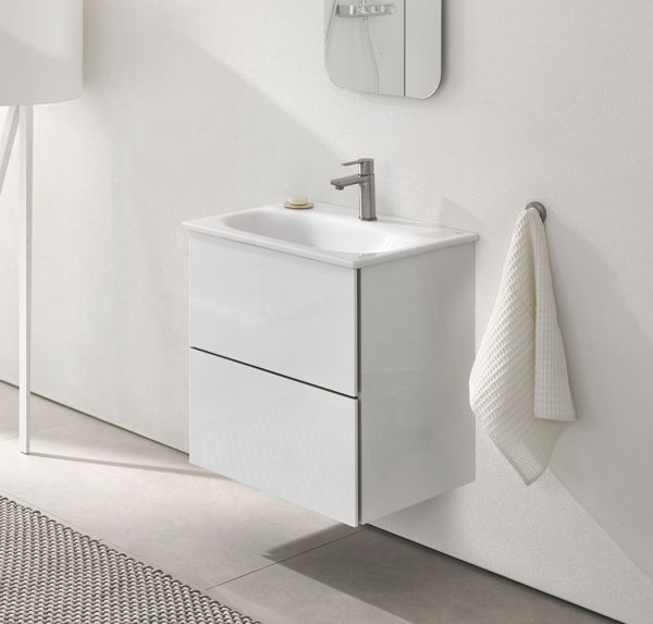 Grohe Essence Möbelwaschtisch 60x46cm, mit 1 Hahnloch, mit Überlauf, weiß PureGuard