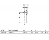 Vorschau: Geberit WC-Anschlussbogen 90°