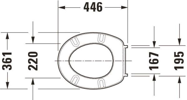 Duravit WC-Sitz Katja mit Edelstahlscharnieren, weiß