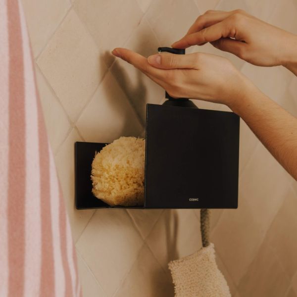 Cosmic Nook Duschablage 20cm, schwarz matt