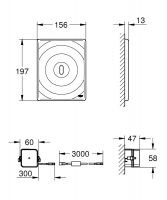 Vorschau: Grohe Tectron Surf Infrarot-Elektronik für WC-Spülkasten, chrom